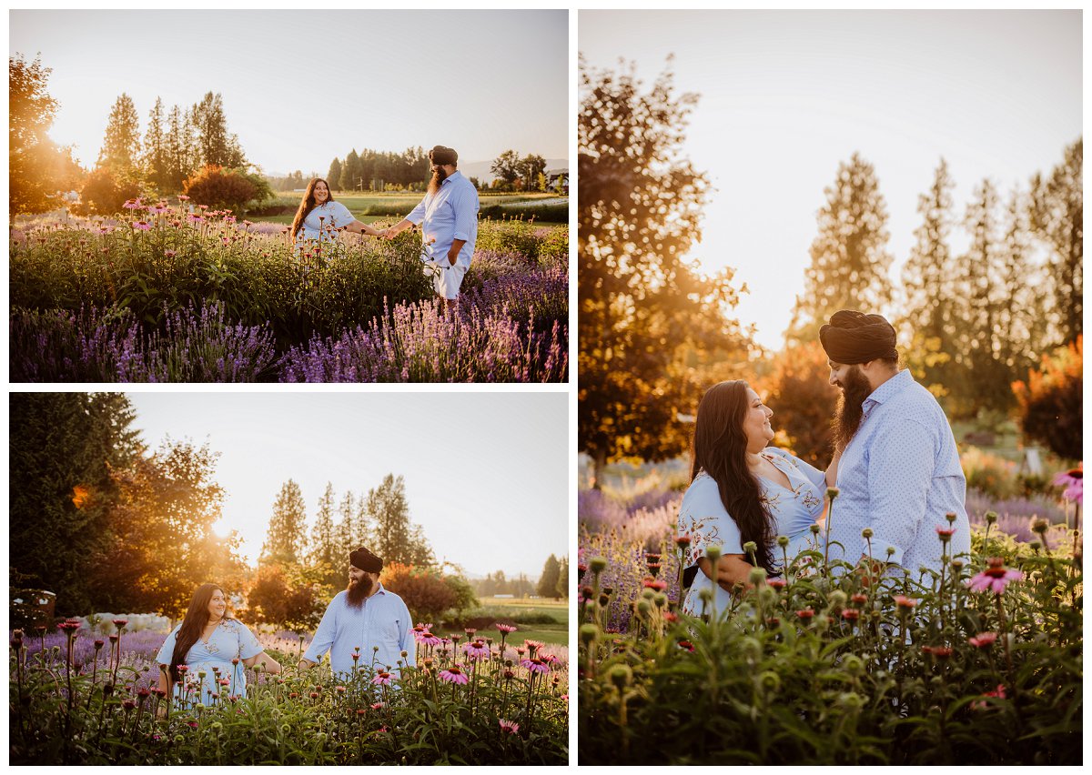 lavender farm engagement photographer